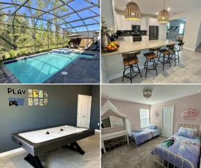 Amazing 6br w pvt pool game room near Disney